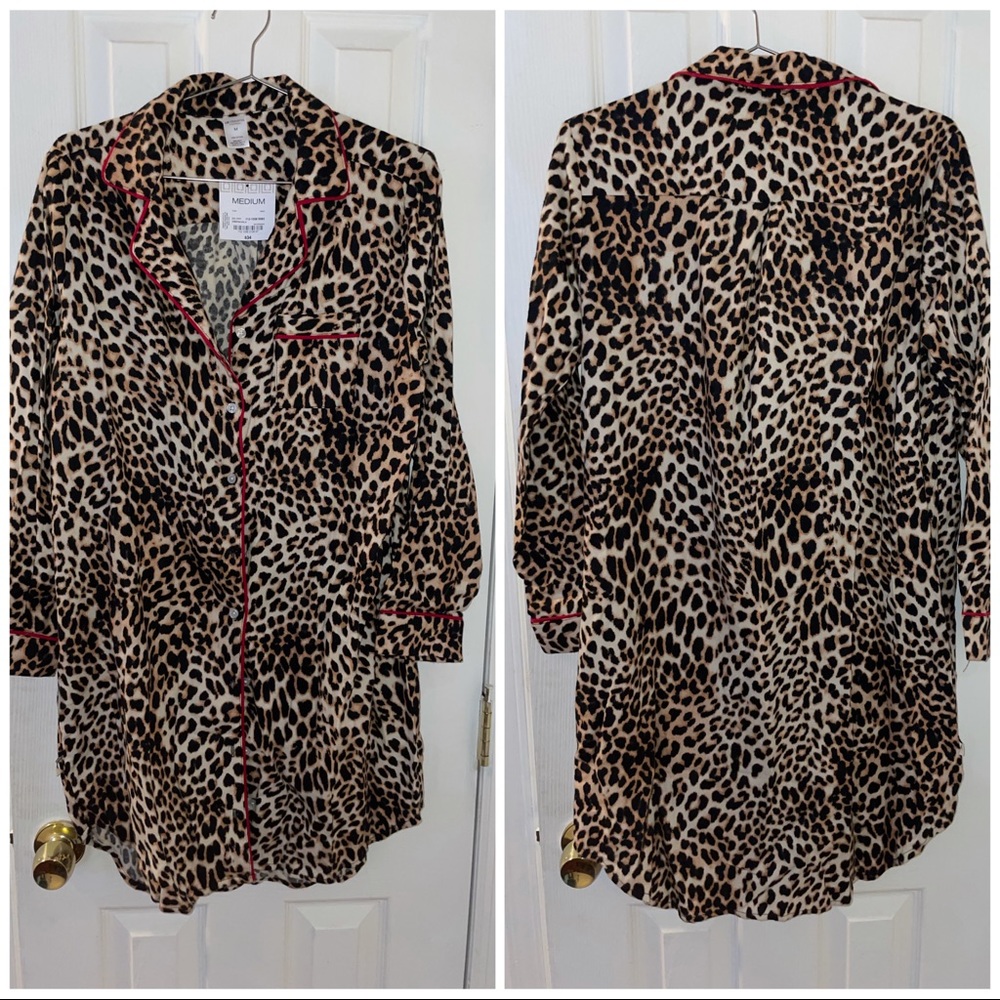 Liz Claiborne cheetah pajama dress